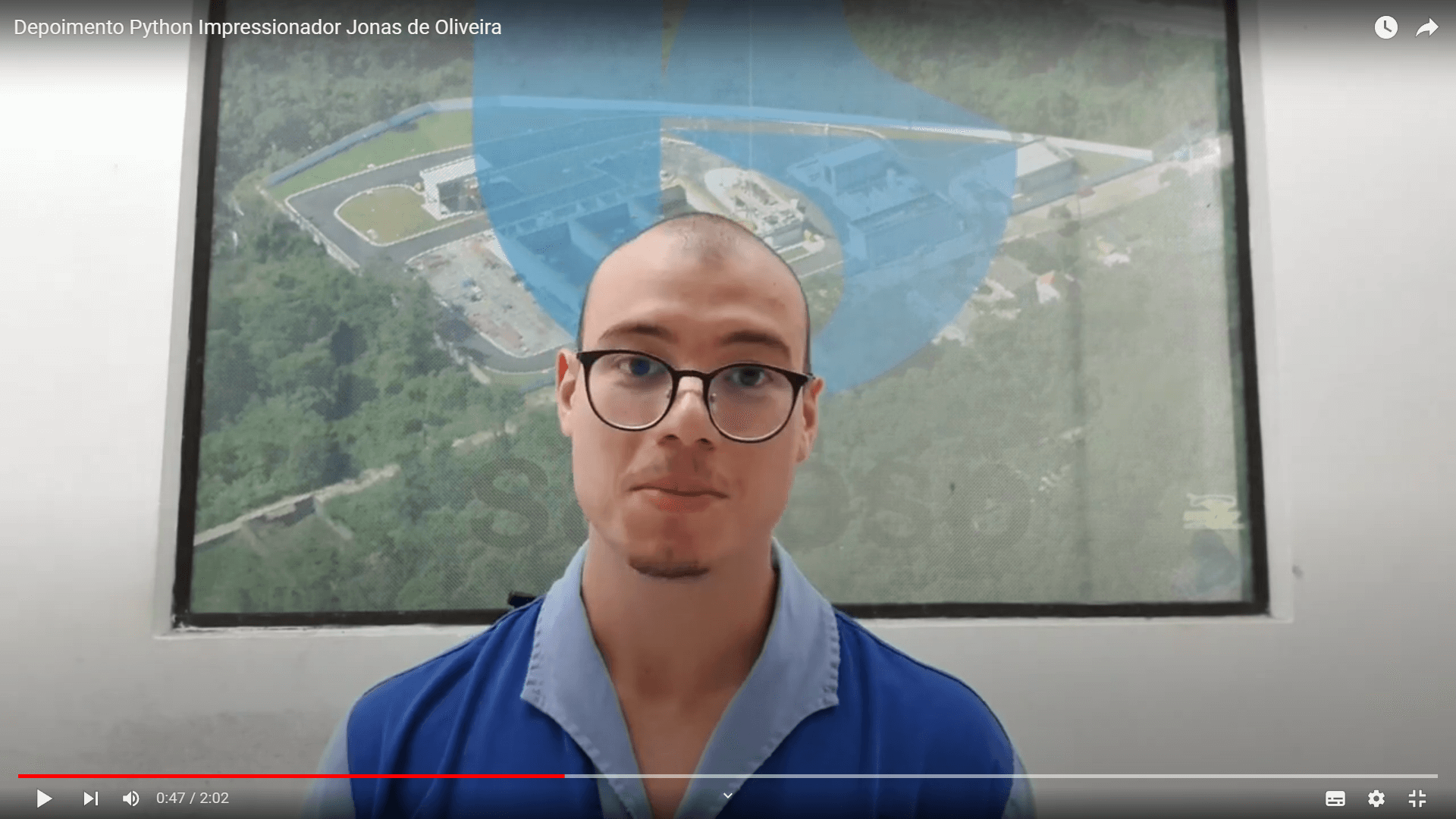 Depoimento em vídeo de Jonas Oliveira, aluno(a) do curso de Python