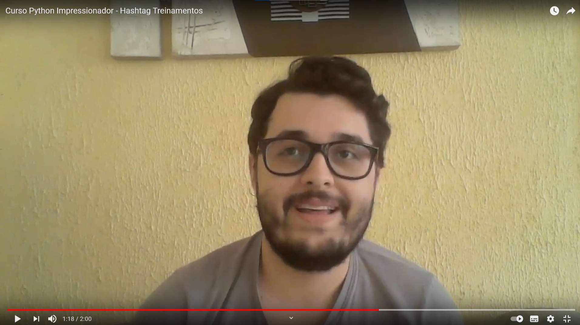 Depoimento em vídeo de Wilson Fortino, aluno(a) do curso de Python