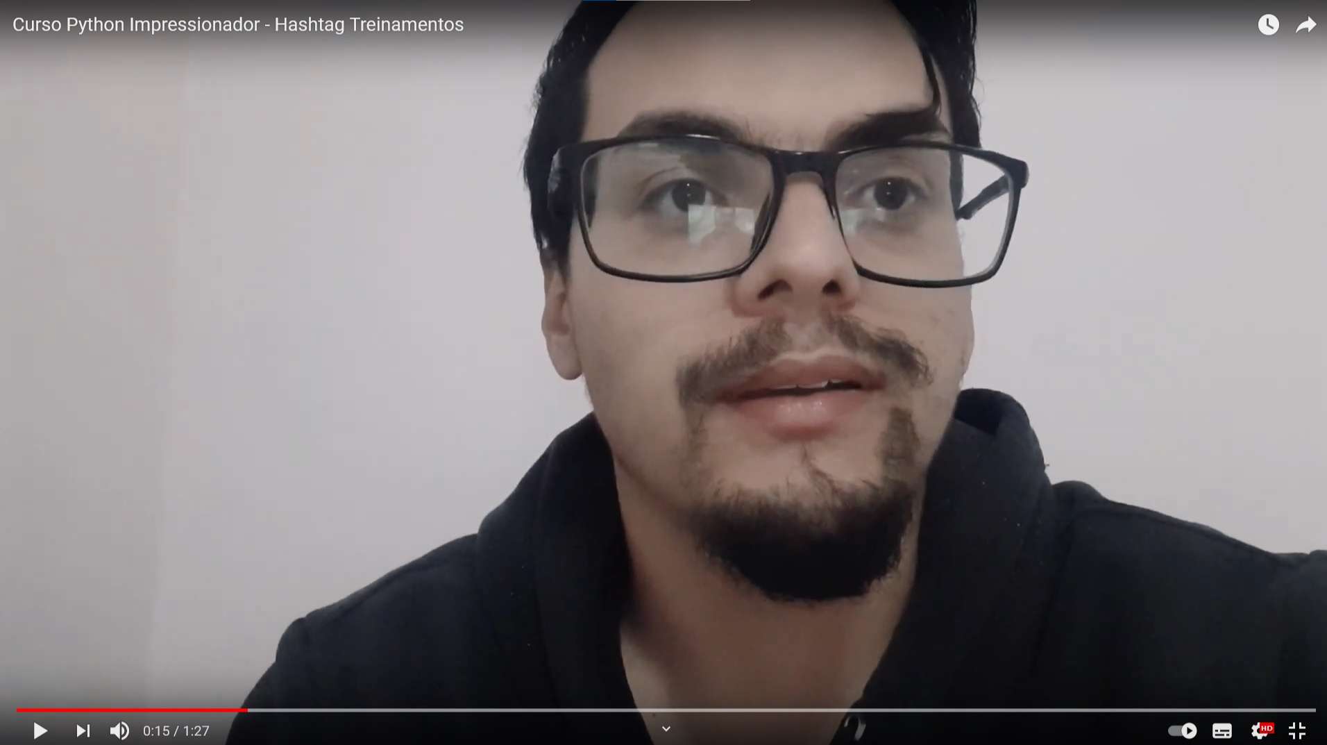 Depoimento em vídeo de Rogerio Barbosa, aluno(a) do curso de Python
