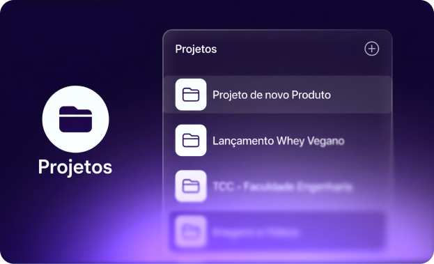 Organização de projetos e chats dentro do HashIA.