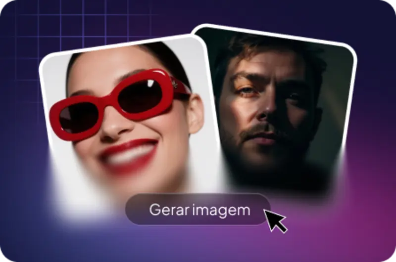 Exemplo de geração de imagens com IA no HashIA.