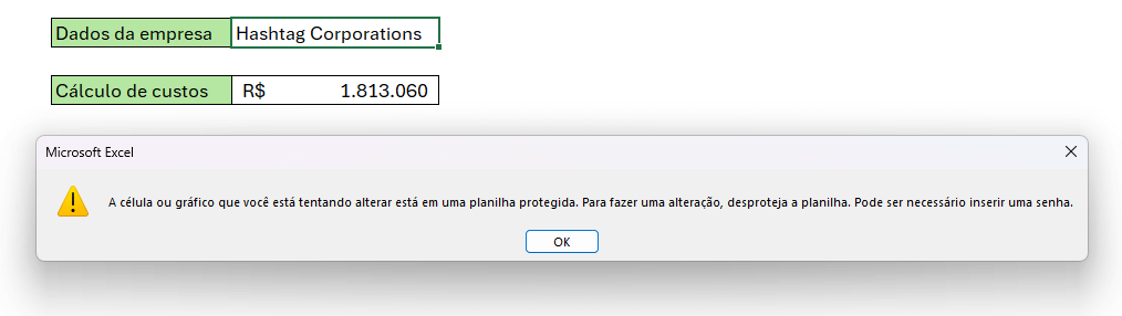 células bloqueadas