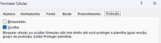 Ocultar Fórmulas