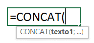 Fórmula CONCAT