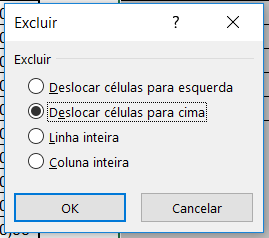 Atalho CTRL -