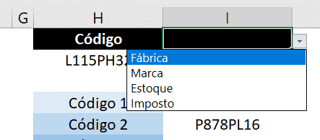 Relatório Automático para Impressionar com suas planilhas no Excel 8 Célula com Validação de Dados