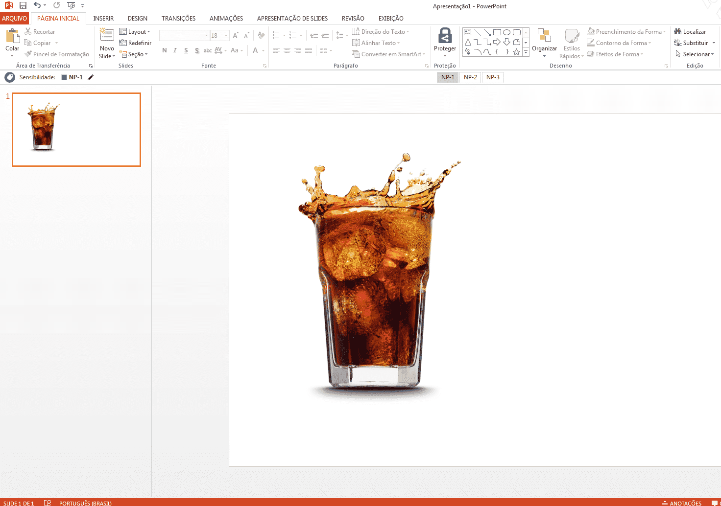 Colando a imagem no ambiente Power Point