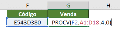 PROCV Excel