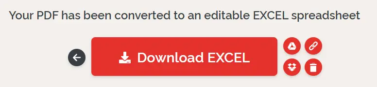 Opção para download do arquivo em Excel