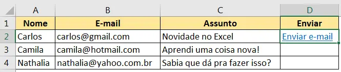Alterando o nome do link/hiperlink que aparece para o usuário