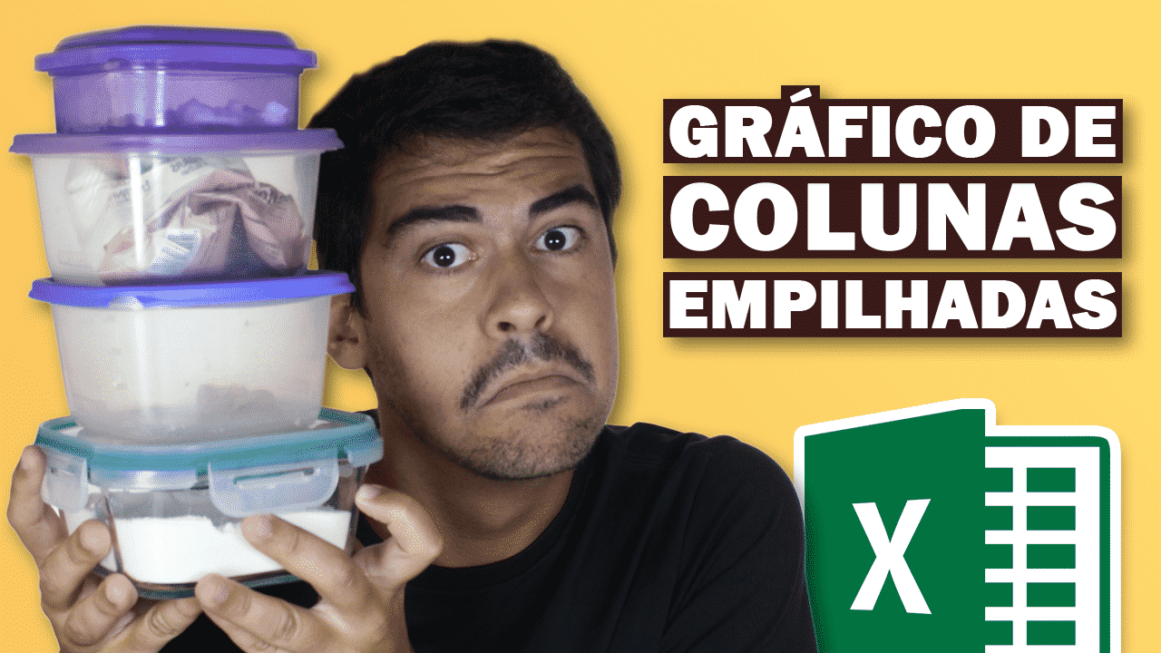 Gráfico de Colunas Empilhadas no Excel