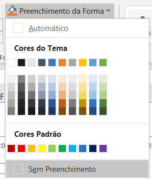 Alterando o preenchimento das barras azuis