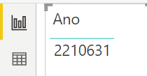 Inserindo os dados na comparação com ano anterior no Power BI