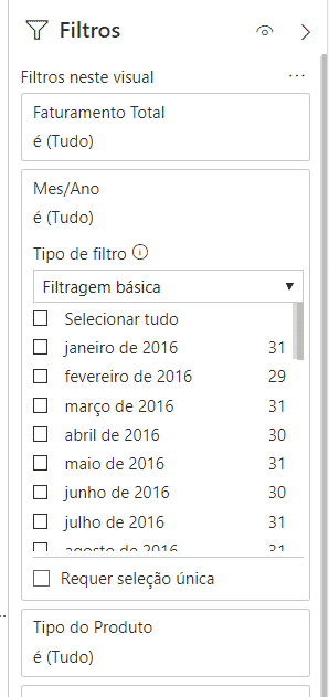 Inserindo o filtro neste visual (somente no gráfico)