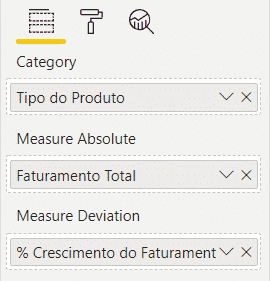 Inserindo uma medida no campo Measure Deviation