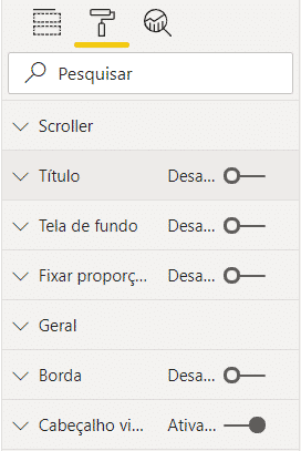 Desativando o TĂtulo do gráfico