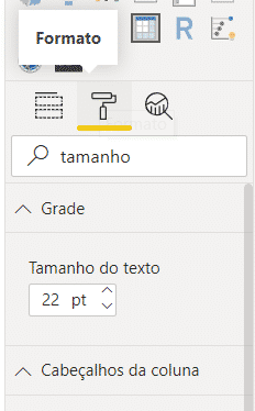 Alterando a formatação da Matriz