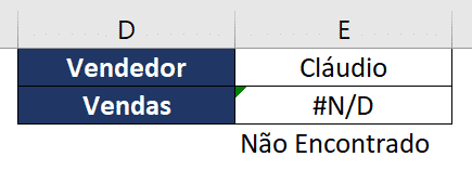 Alterando o texto que será mostrado ao usuário em caso de ND no PROCV