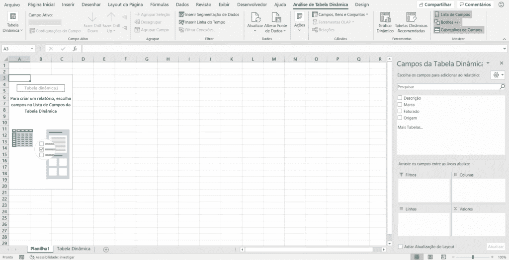Tabela Dinâmica no Excel: Como Criar Passo a Passo (2026)