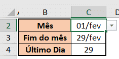 Alterando o mês de análise - Escala de Trabalho