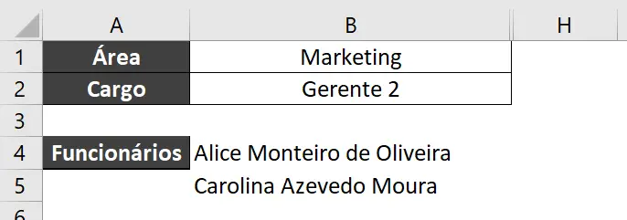 Resultado final da Lista Automática
