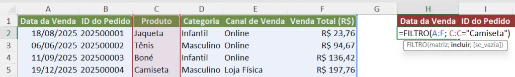 Como Filtrar Dados Simples
