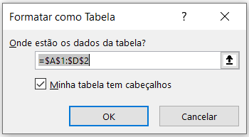 Verificando o intervalo e a existência dos cabeçalhos