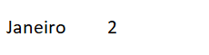 Resultado da fórmula CORRESP