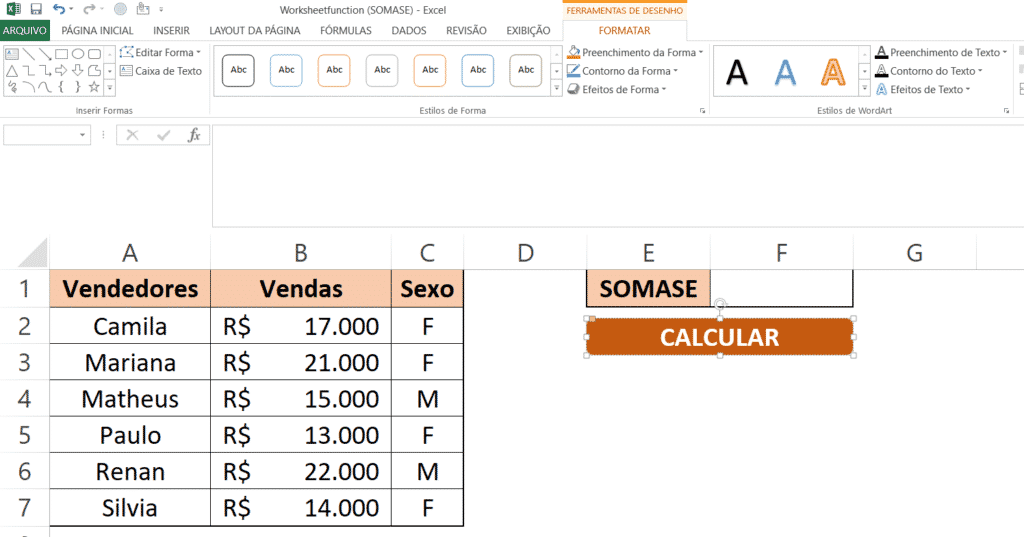 Botão Excel