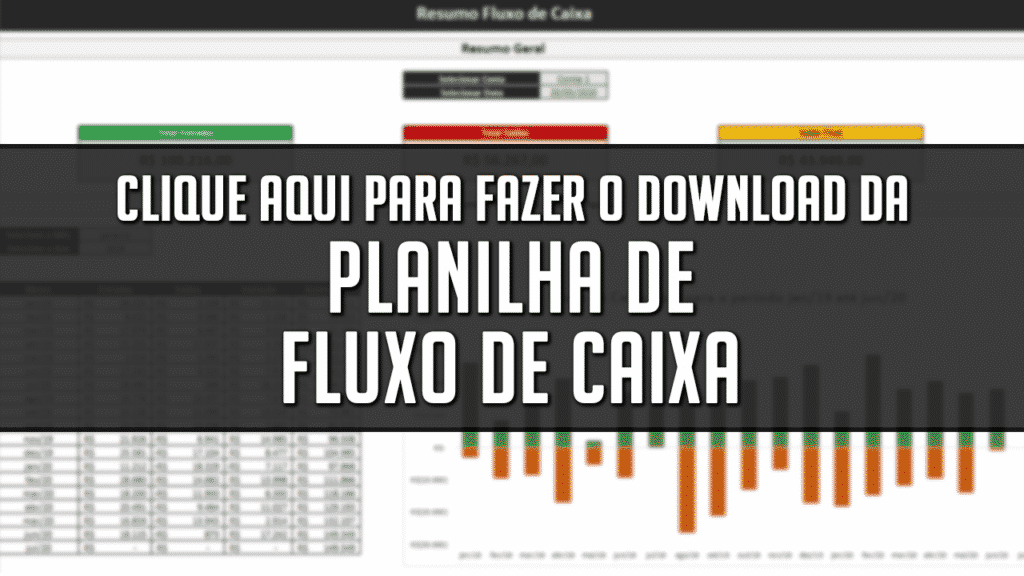 Planilha de Fluxo de Caixa Diário no Excel