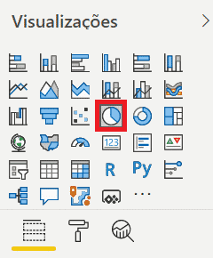 Selecionando o Gráfico de Pizza no Power BI