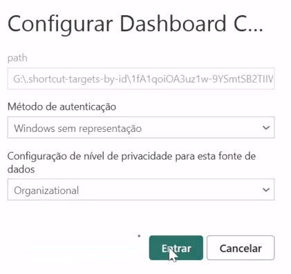 privacidade para a fonte de dados