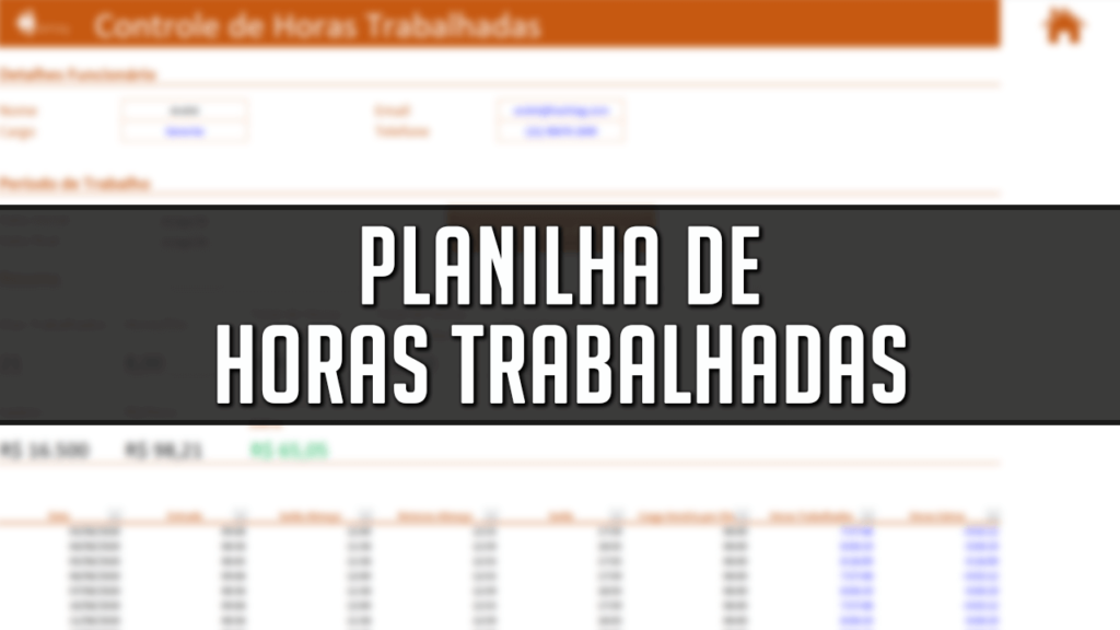 Planilha de Horas Trabalhadas