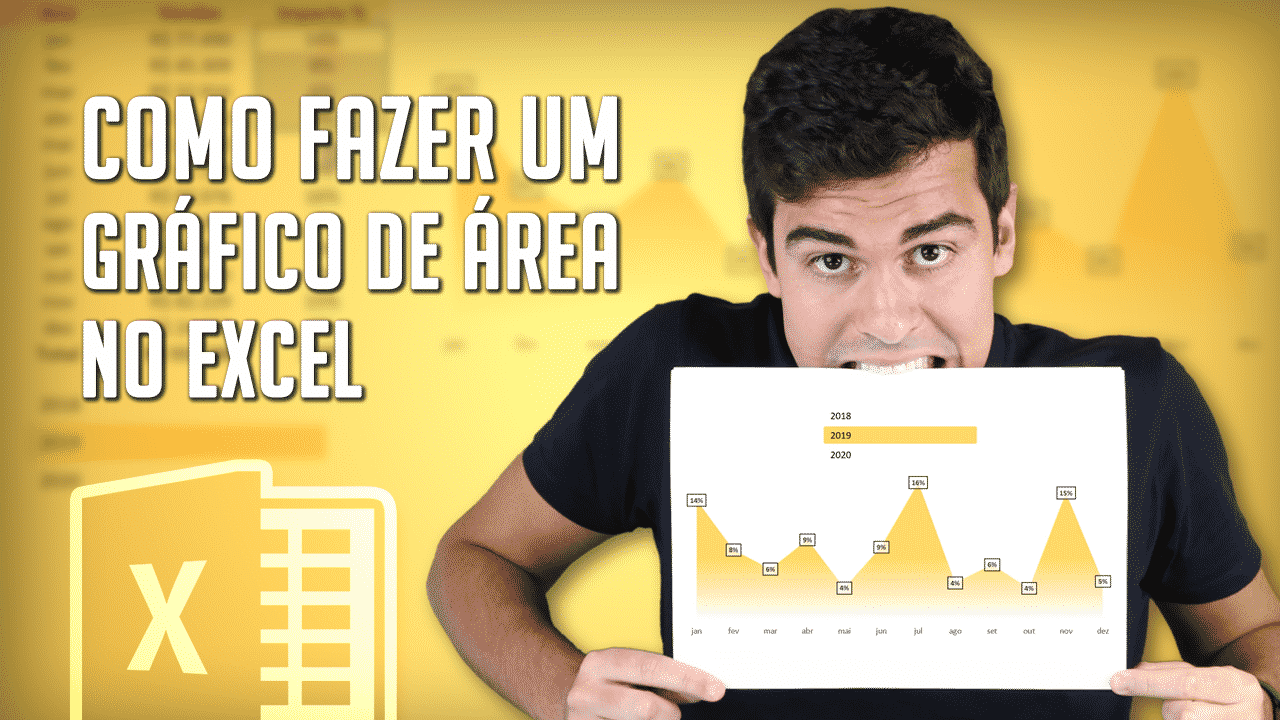 Gráfico de Área no Excel: Dinâmico e Interativo