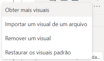 Opção para obter novos visuais