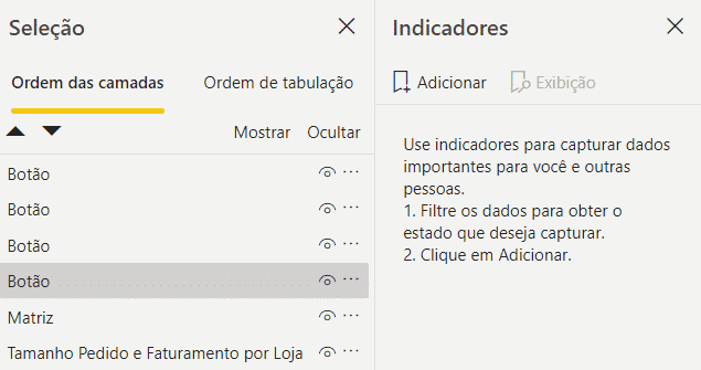 Menu De Navegação No Power BI