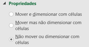 Alterando a opção de dimensionamento automatico