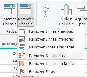 Remover duplicatas no Power BI