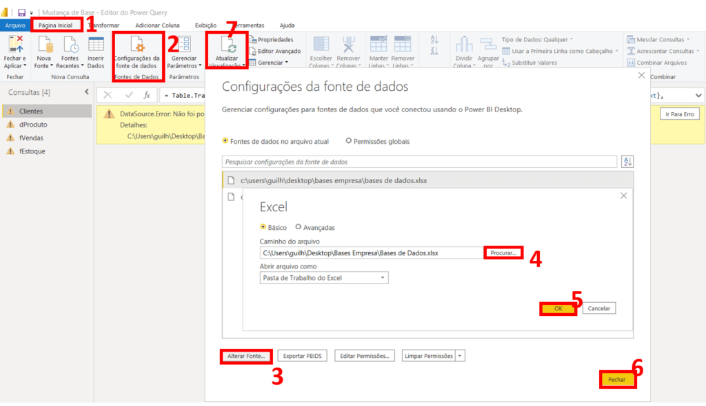 Alterar Fonte De Dados No Power BI