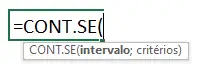 Fórmula CONT.SE