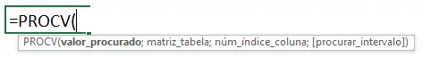 Fórmula PROCV