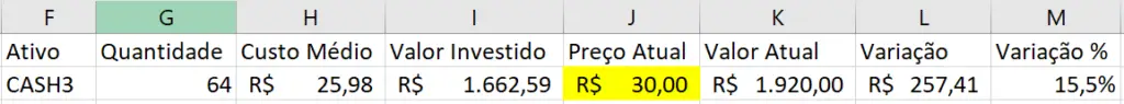 Como extrair a cotação de um ativo