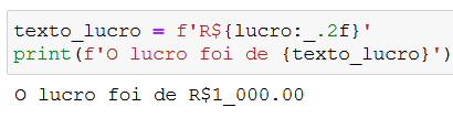 Trocando o separador de milhar