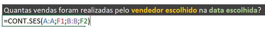 Contagem com dois argumentos