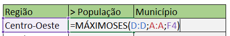 Função MÁXIMOSES
