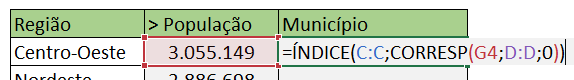 Função ÍNDICE e CORRESP