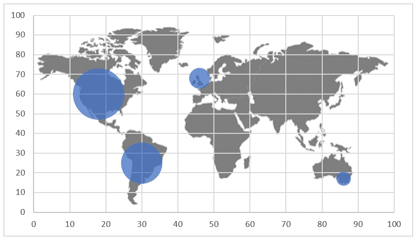 Gráfico de mapa em versões antigas