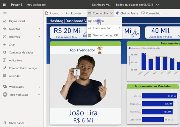 Compartilhar Dashboard do Power BI na Empresa - As Melhores Formas! 1 img0