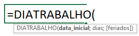 Função DIATRABALHO