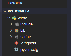 pasta .venv 